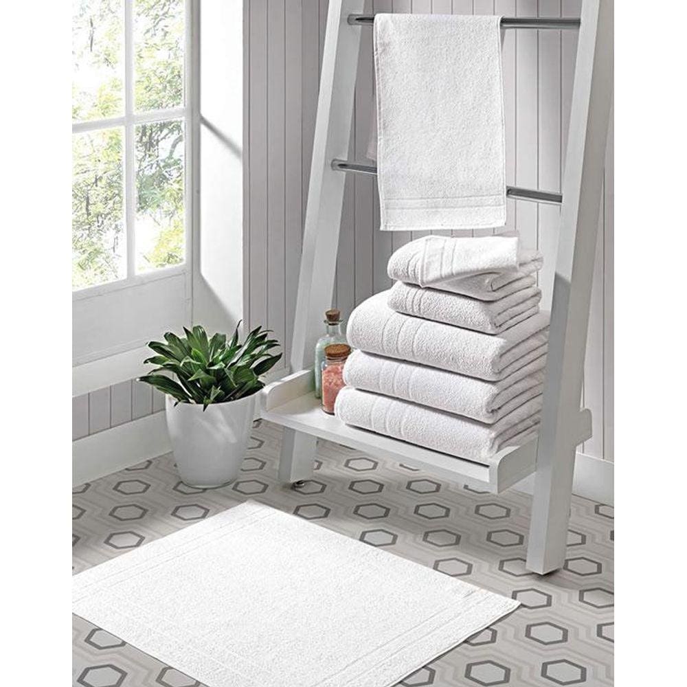 Toalha De Banho Silver 70X140Cm Profissional Branca Lufamar