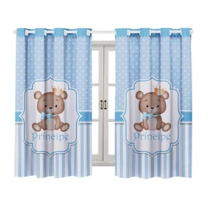 Cortina Infantil Blackout 2,00 X 1,40 Estampada Decorativa