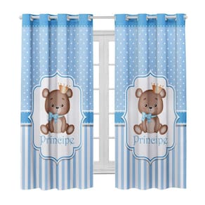 Cortina Infantil Blackout 2,80 X 2,20 Estampada Decorativa