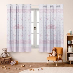 Cortina Infantil Blackout 2,00 X 1,40 Estampada Decorativa