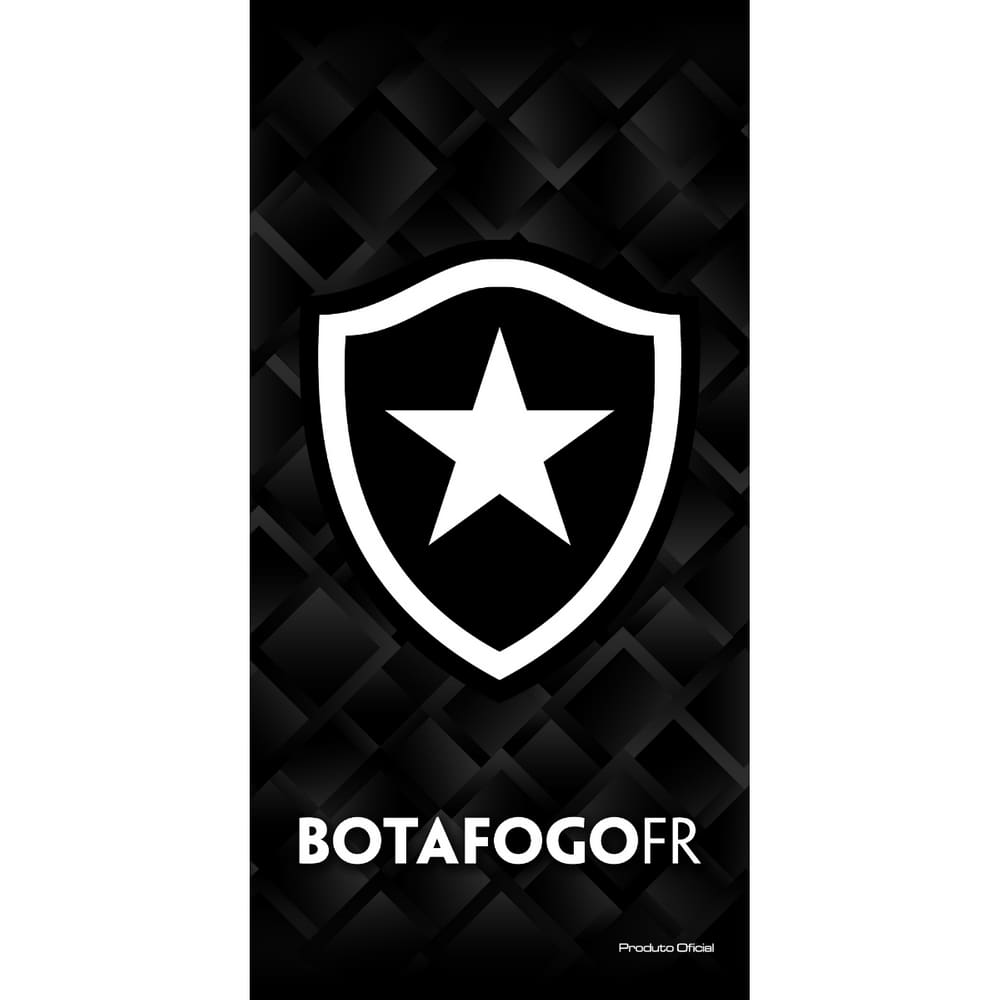 Toalha de Banho Praia e Piscina Brasão Botafogo Licenciado Times Buettner Veludo Estampada