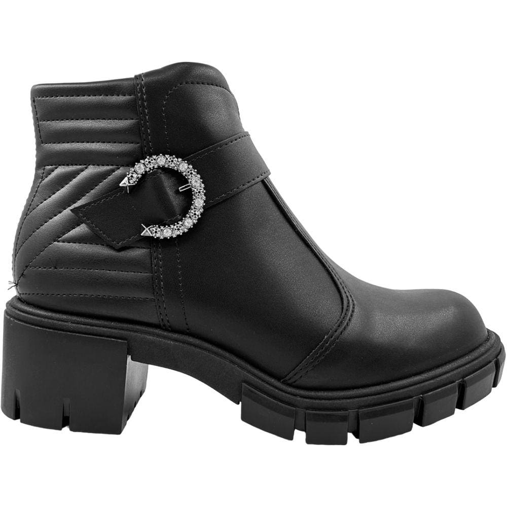 Bota Coturno Feminino Casual Dia a Dia Salto Bloco Médio Moleca 5338.110