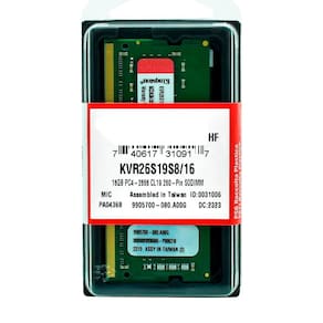 Memória 16GB DDR4 2666MHZ 1.2V Kingston Notebook KVR26S19S8/16