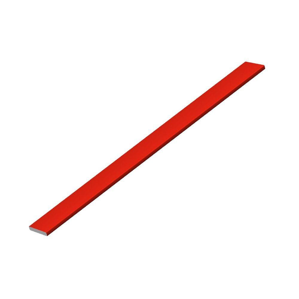Perfil de Alumínio para Acabamento 3,10mm X 0,935cm Laminum - caixa com 5 Unidade - Vermelho Brilho