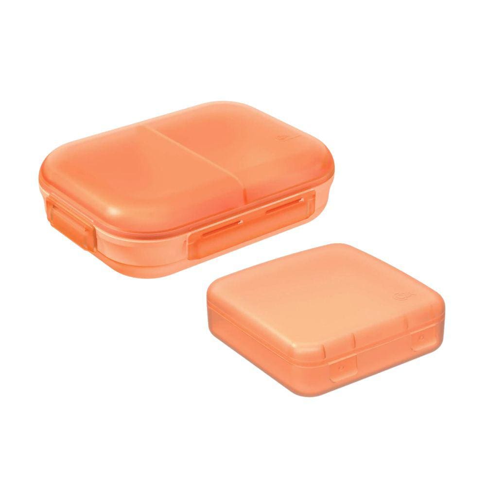 Kit Marmita Hermética C/ Divisória e Lancheira Nutri Laranja