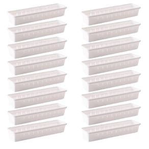 Organizador de gavetas e talheres modular 30,0 x 7,9 cm com 16 unidades Plasutil ref.9733