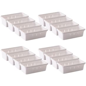 Organizador de gavetas e talheres modular 15,0 x 7,9 cm com 16 unidades Plasutil ref.9731