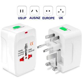 Adaptador Tomada Universal Padrão Europeu Uk Eua Para Brasil