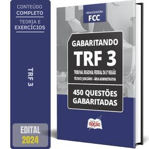 Caderno Trf 3 2024 Técnico Judiciário Área Administrativa