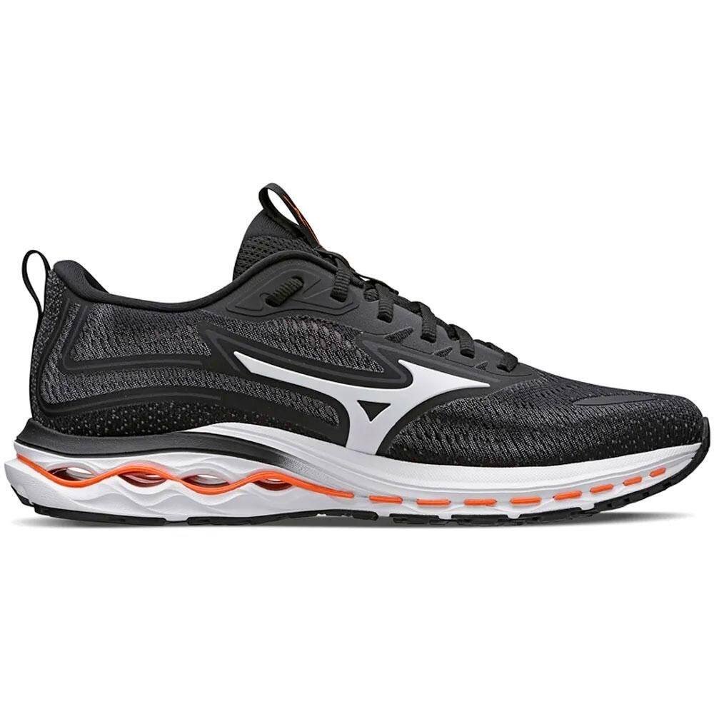 Tênis Mizuno Wave Nitron 2 - Masculino - Preto-Laranja