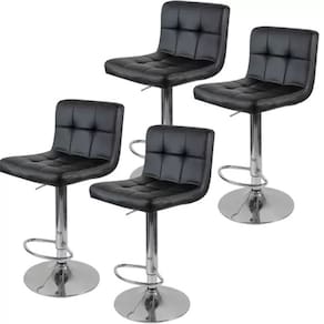Conjunto kit 4 Banquetas Gomos Confort Giratoria alta bar bancada