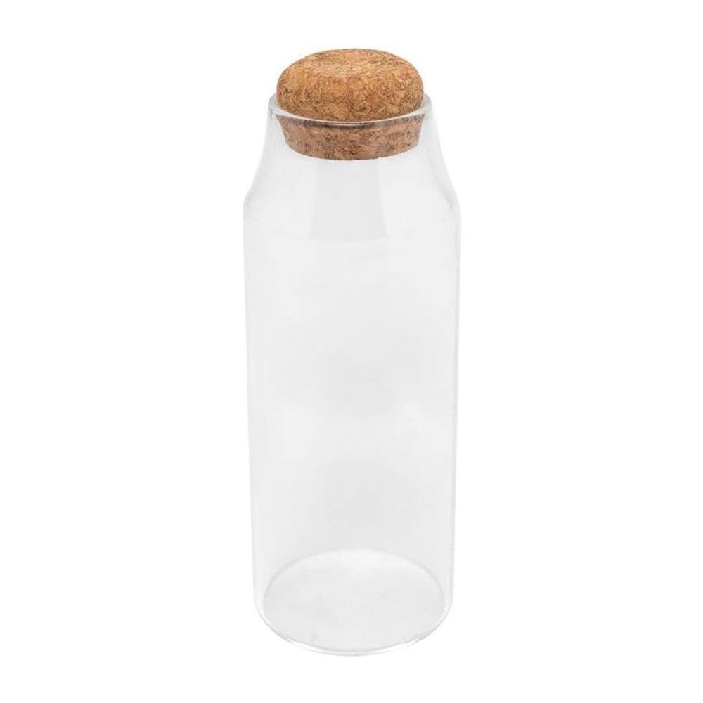 Porta Mantimento de Vidro Borossilicato com Tampa Rolha 820ml - Wolff