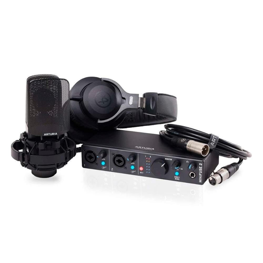 Kit Gravação Arturia Mini Fuse com Interface Fone Microfone
