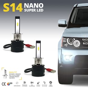 Par Lâmpadas H3 Farol Milha Celta 2000 2001 2002 2003 2004 2005 Super Led Mini Nano 6000k Sem Adaptar Furar Tampa Shocklight S14