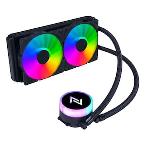 Water Cooler Neologic Liquid Color Dark Storm 2.4 Intel/Amd,Rainbow,  240Mm, Preto - Nldrk240r