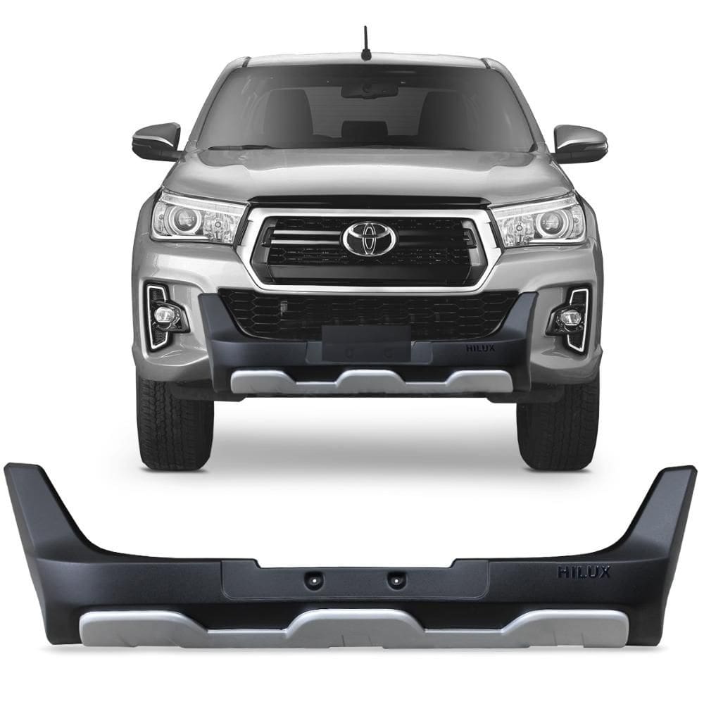 Overbumper Hilux 2019 a 2020 Front Bumper Preto Prata Tgpoli
