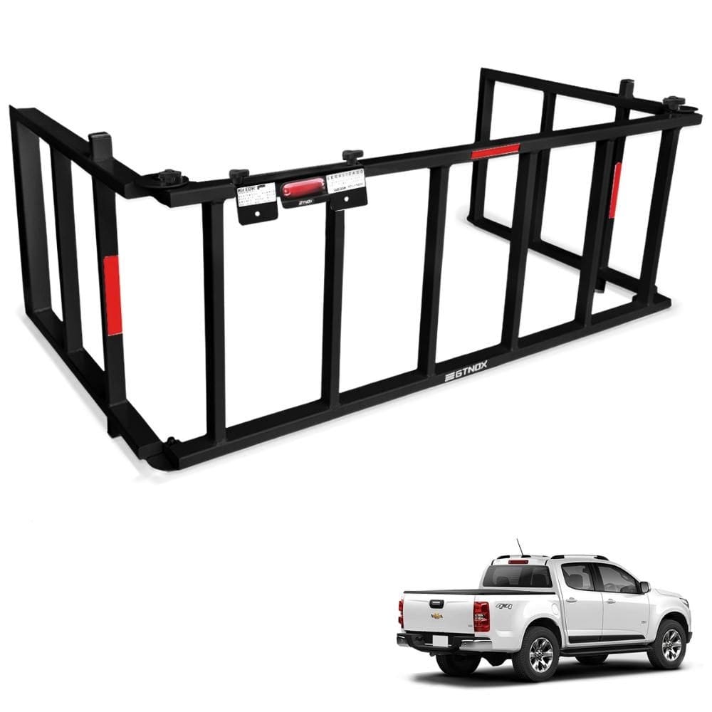 Extensor de Caçamba S10 Cab. Dupla 2012 a 2024 Rampa Preto Gtnox