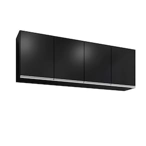 Aéreo Cozinha 160cm Preto - Vallisa Decor