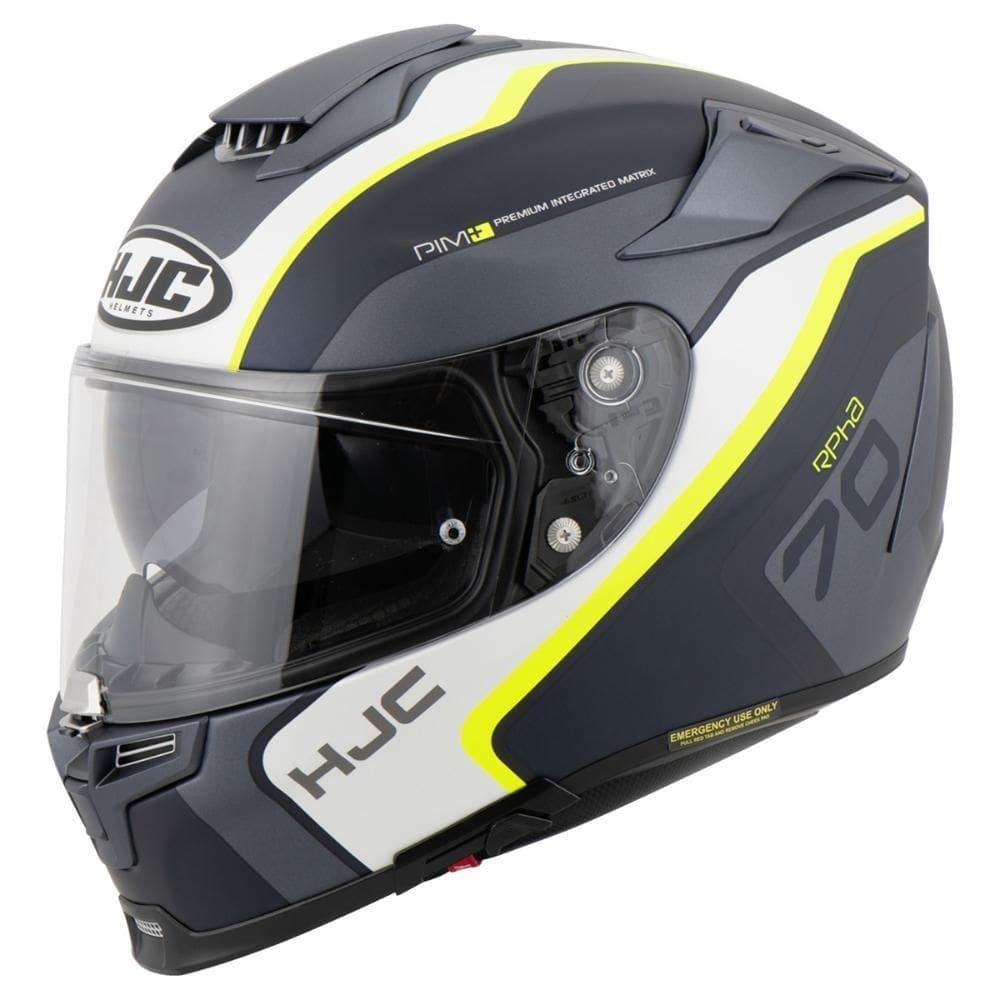 Capacete Hjc Rpha 70 Kroon Preto Branco E Verde 56 [F016]