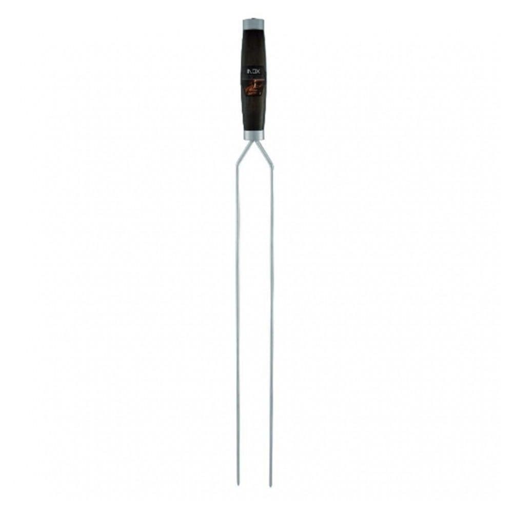 Espeto Segredos Do Chef 2 Hastes Inox 75Cm Gr0560 Grilazer