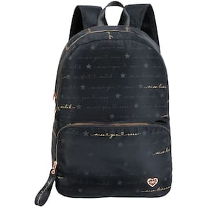Mochila de Costas para Notebook Preta Miss Lemonade by DKT Diplomata