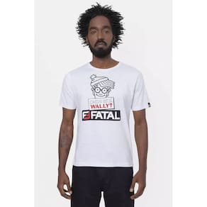 Camiseta Fatal Surf Regular Logo Onde Está Wally 1998 Verão