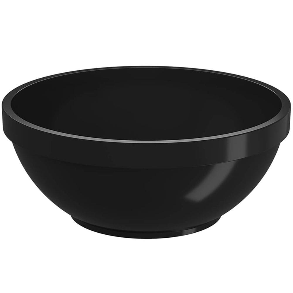 24 Cumbucas 500ml Servir Shimeji Sorvete Sopa Sobremesa Caldos Restaurante Plástico Preto