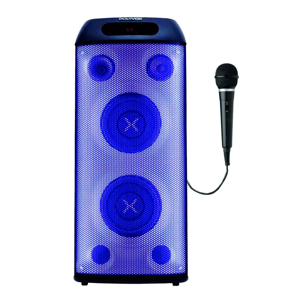 Caixa Som Amplificada Polyvox XT-660T Bluetooth LED 800W TWS-1 Mic