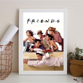 Quadro Decorativo Friends - Carro 45X34Cm