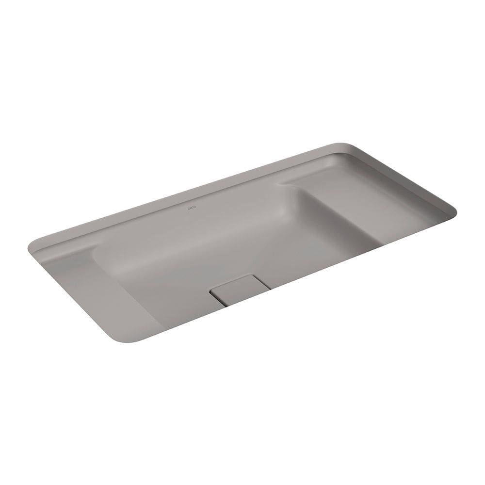 Cuba de Embutir Deca Slim 65x35 L.33060.MDE.85 Retangular com Mesa Soft Antracite