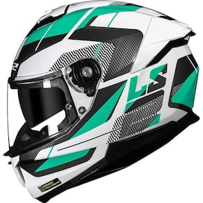 Capacete LS2 FF808 Stream II Road Branco e Verde