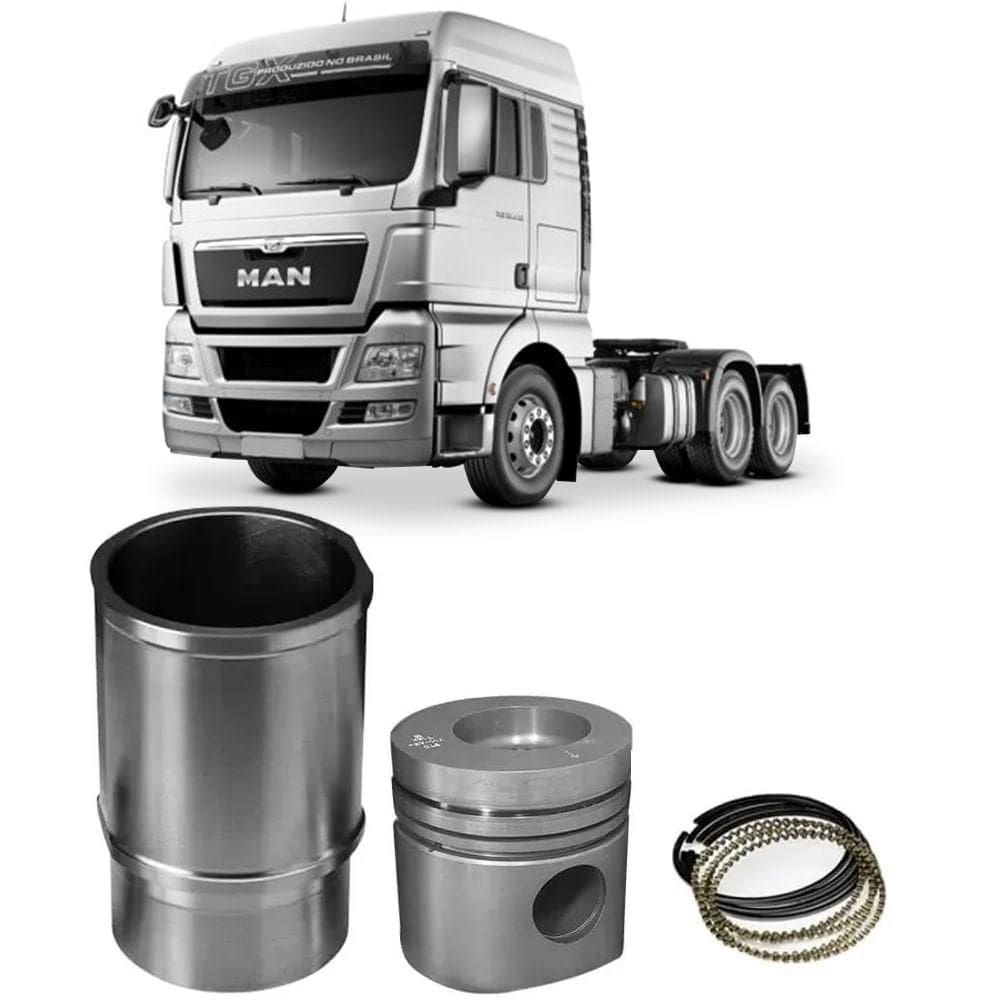 Kit Motor Camisa Pistão Anel STD Man TGX 12.4 2011 a 2015