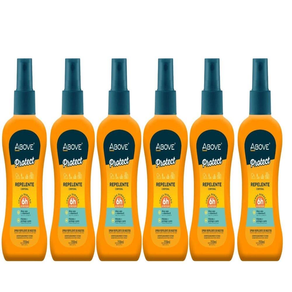 Kit 6 Repelente De Insetos Above 200Ml - Protect Spray