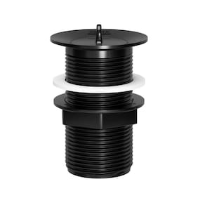 Válvula Para Tanque Lavatório Com Tampa Preta 1.1/4`` Astra