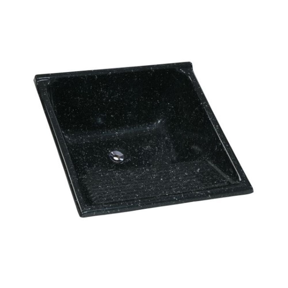 Tanque Simples Marmore Sint Granitado Nº2 62X62cm Preto