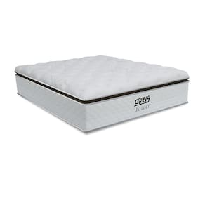 Colchão Casal King Molas Ensacadas Tower 193x203x34cm Branco - Suporta até 120Kg por Pessoa