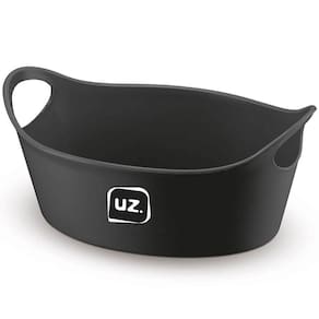 Kit 24 Cestos para Servir Batata Frita Porções Preto 28x12cm Restaurante Bar Lancheria Plus M Uz