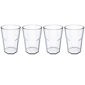 Jogo De Copos 400ml Conjunto 4 Copos Para Suco Copos Para Água Natural