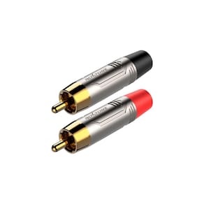 Par de Conectores RCA Roxtone RF2CS-NG