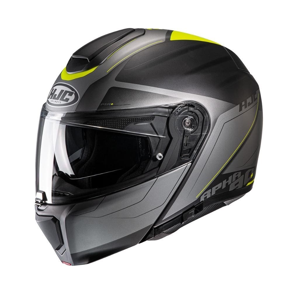 Capacete Hjc Rpha 90s Cadan Preto Cinza E Verde 63 [F016]