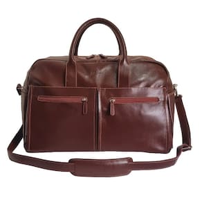 Bolsa Viagem Couro de Mão Cor Whisky HP066 | HAMISH