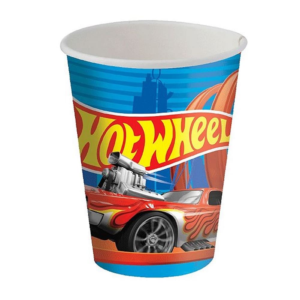 Copo Papel 200ml Hot Wheels C/8 Festcolor