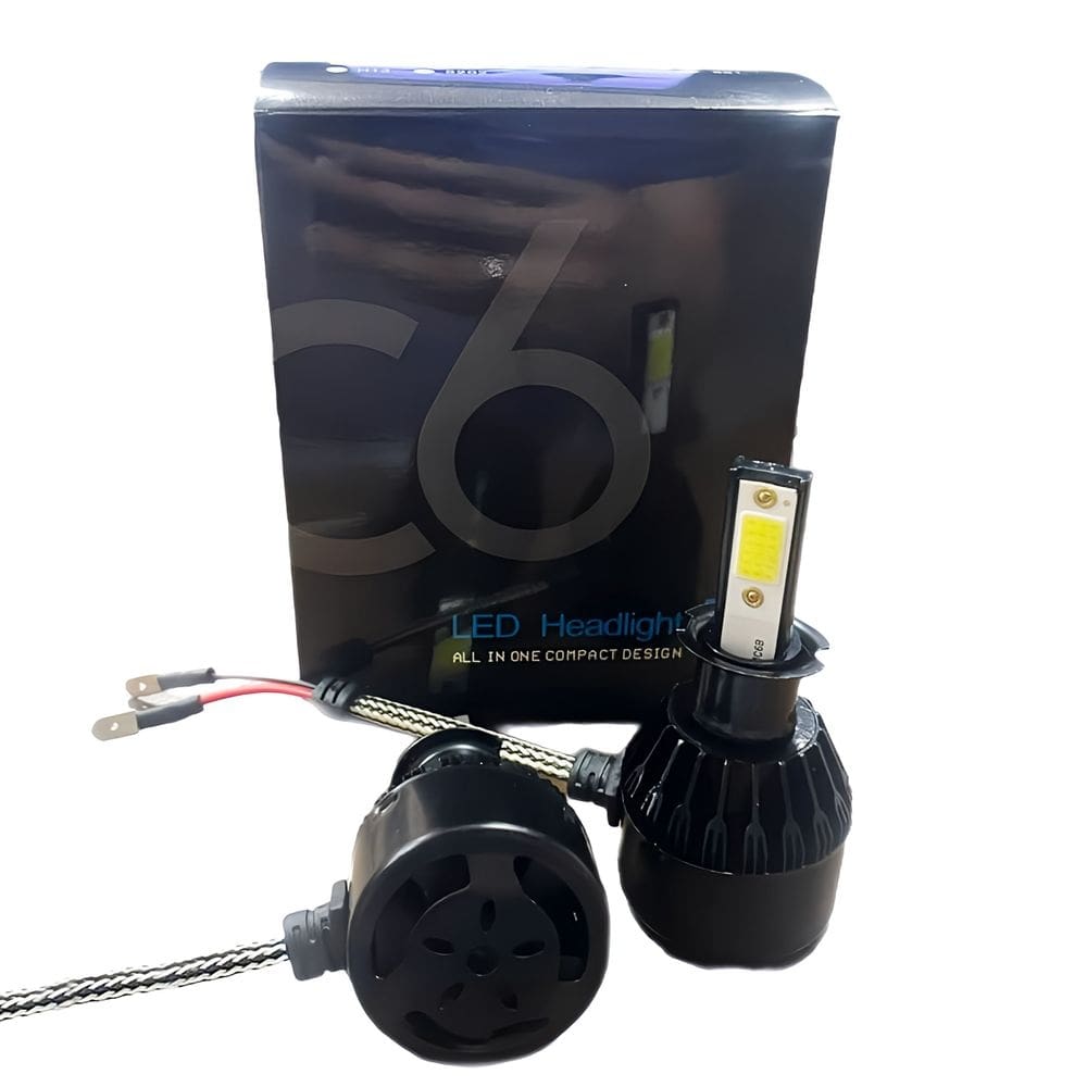 Par Lâmpadas Ultra Led Full H3 C6 Super Branca
