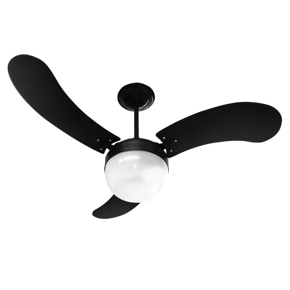 Ventilador De Teto Venti-Delta New Montana Com 3 Pás Preto 220V
