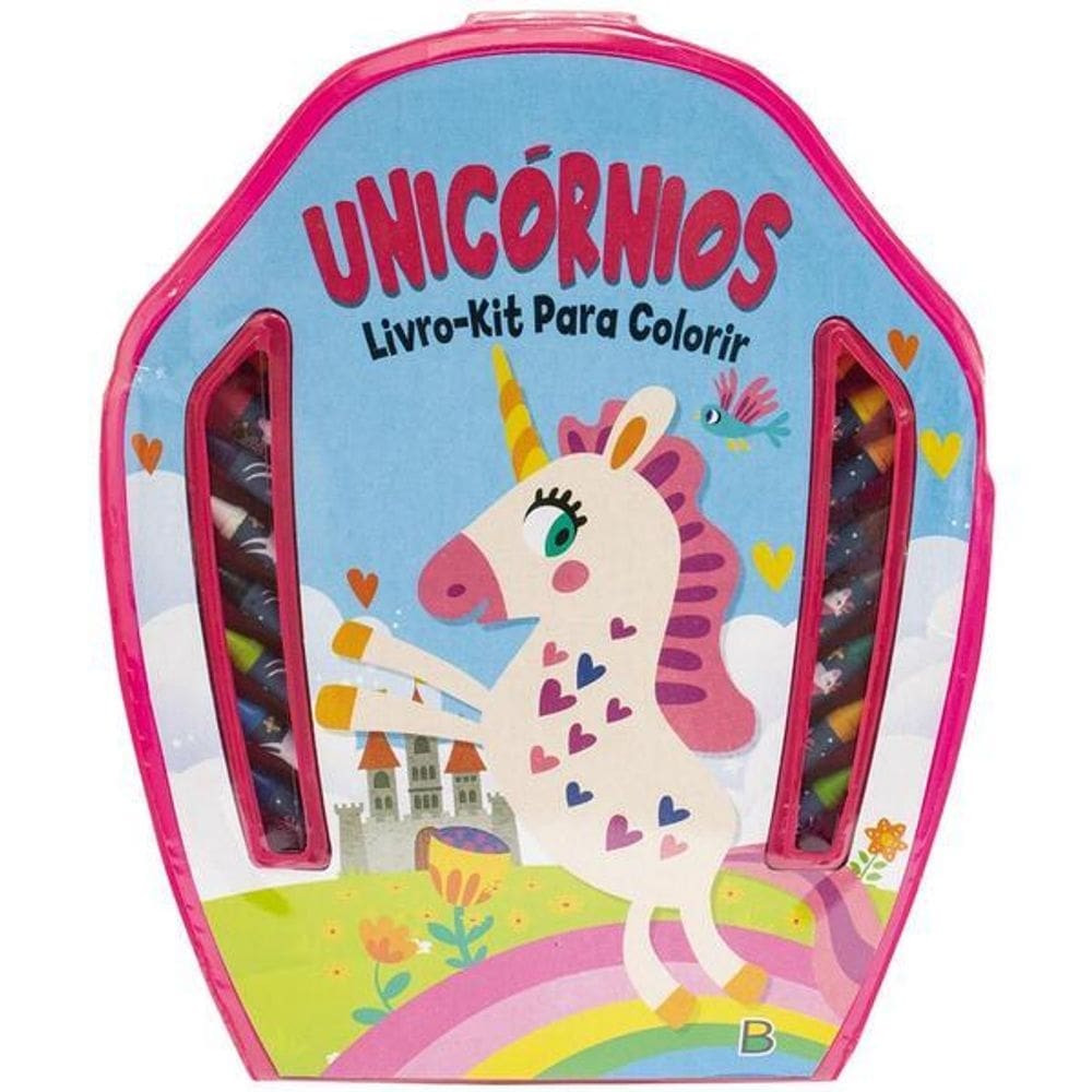 Livro-Kit para Colorir: Unicórnios