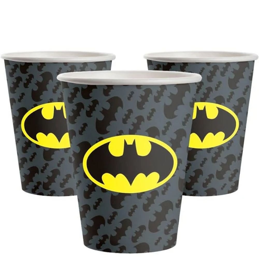 Copo Papel 200ml Batman C/8 Festcolor