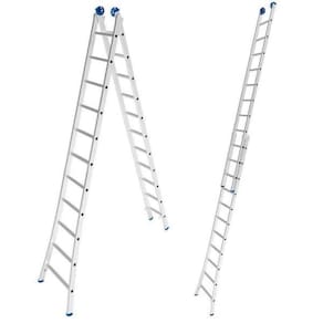 Escada de Alumínio Extensiva 2 x 11 Degraus 3,37 x 5,61 Metros EVALD