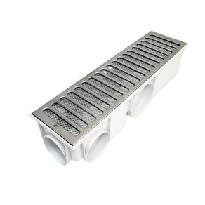 Ralo Modular Inox 15x50 Coletor Branco Saídas 75 e 100