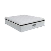 Colchão Casal Molas Ensacadas Tower 138x188x34cm Branco/Marrom - Suporta até 120Kg por Pessoa