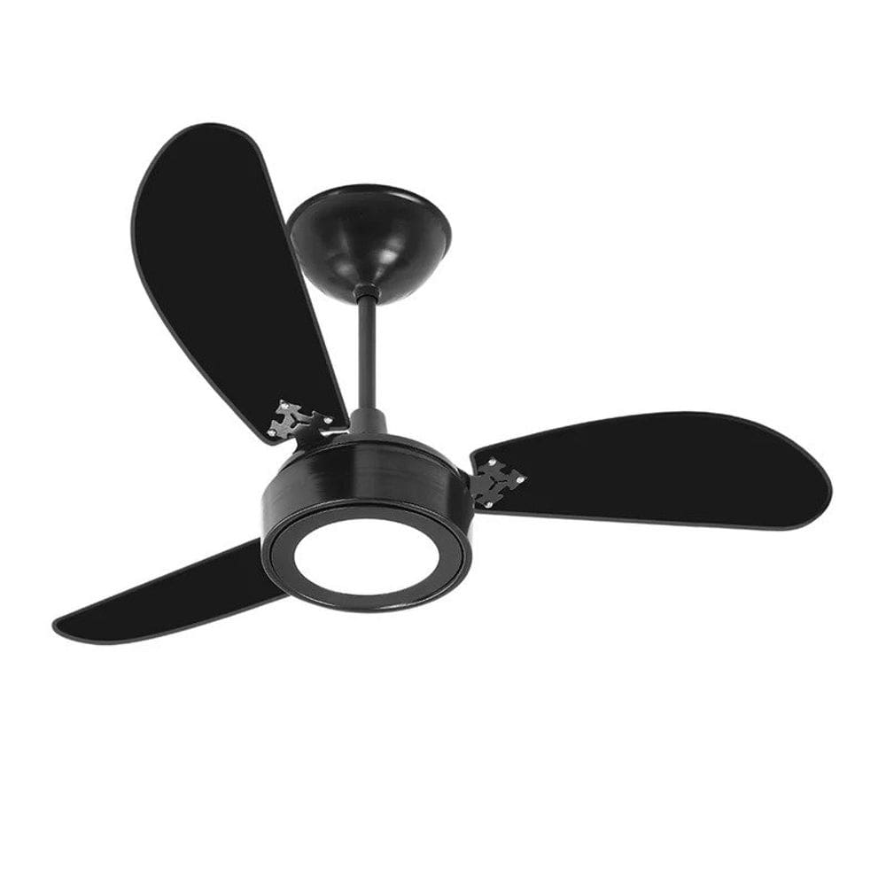 Ventilador De Teto Venti-Delta New Light Led 3 Pás Preto 220V